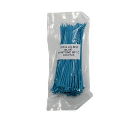 WKK - Bridas de plástico - Para uso universal - Azul - 200x3,6mm - 100 Piezas