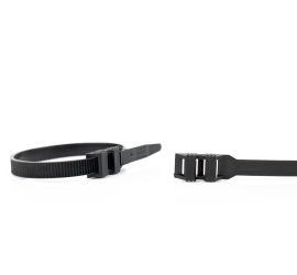 Bridas de plástico - GTN Brida de cinturón - Poliamida 12 - Negro - 265x8,6mm - 100 piezas