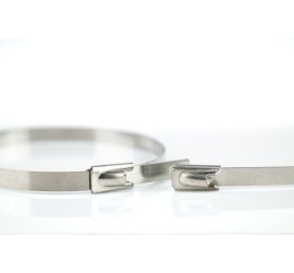 Ty-Met® - Bridas de acero inoxidable - Cierre Ball-Lock - AISI 304 - No revestido - 125x7,9xmm - 100 piezas