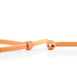 Ty-Rap® - Bridas de plástico - Cierre de acero inoxidable - Para uso universal - Marrón - 771x6,9mm - 500 piezas 