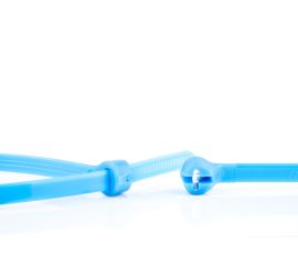 Ty-Rap® - Bridas de plástico - Cierre de acero inoxidable - Para uso universal - Azul - 771x6,9mm - 500 piezas