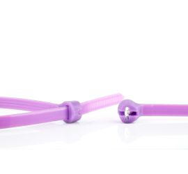 Ty-Rap® - Bridas de plástico - Cierre de acero inoxidable - Para uso universal - Púrpura - 340x7,0mm - 1000 piezas