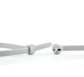 Ty-Rap® - Bridas de plástico - Cierre de acero inoxidable - Para uso universal - Gris - 284x3,6mm - 1000 piezas 