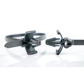 Ty-Rap® - Bridas de plástico - Cierre de acero inoxidable - Con ancla de expansión - Negro - 150x3,5mm - 1000 piezas