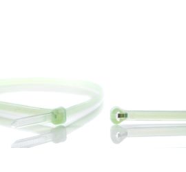 Ty-Rap® - Bridas de plástico - Cierre de acero inoxidable - Resistente al calor - Natural - 290x4,8mm - 1000 piezas