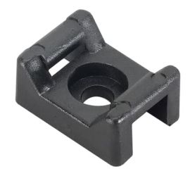 ABB - Apoyos con fijación de tornillo para bridas de plástico - Con fijación de tornillo - Negro - 23,4mm - 500 piezas