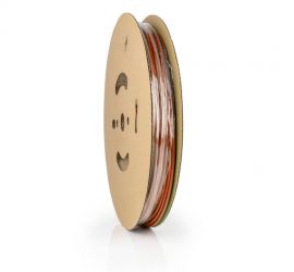 Een rol bruine dunwandige krimpkous, H-2(3X), 50 meter, van het merk Hongshang.